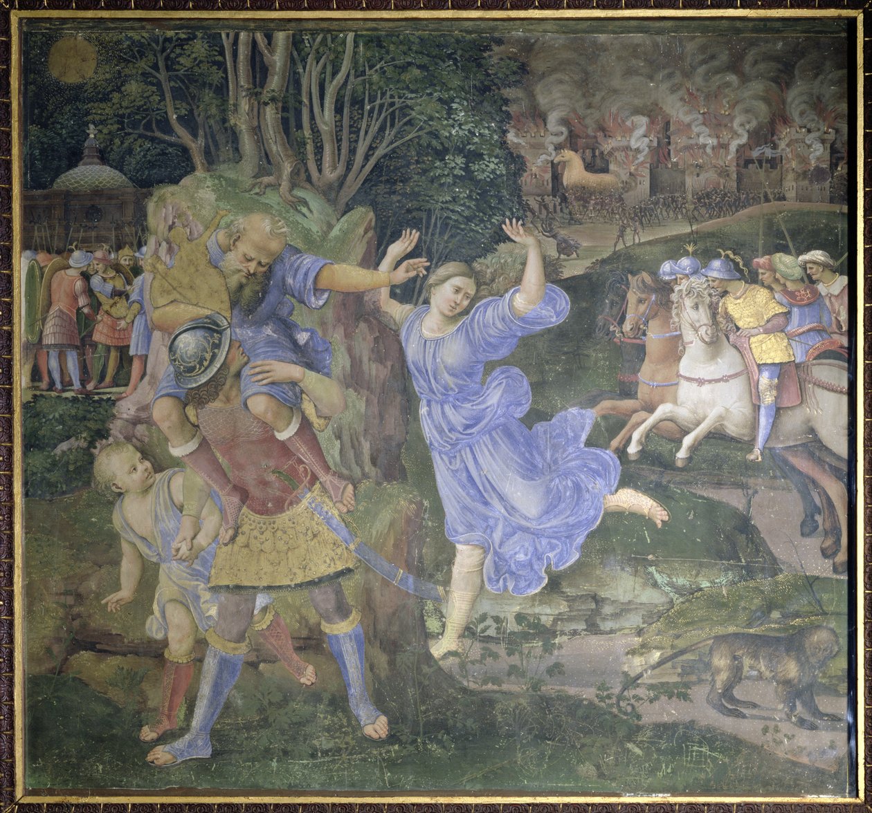 Aeneas flieht aus Troja von Girolamo Genga