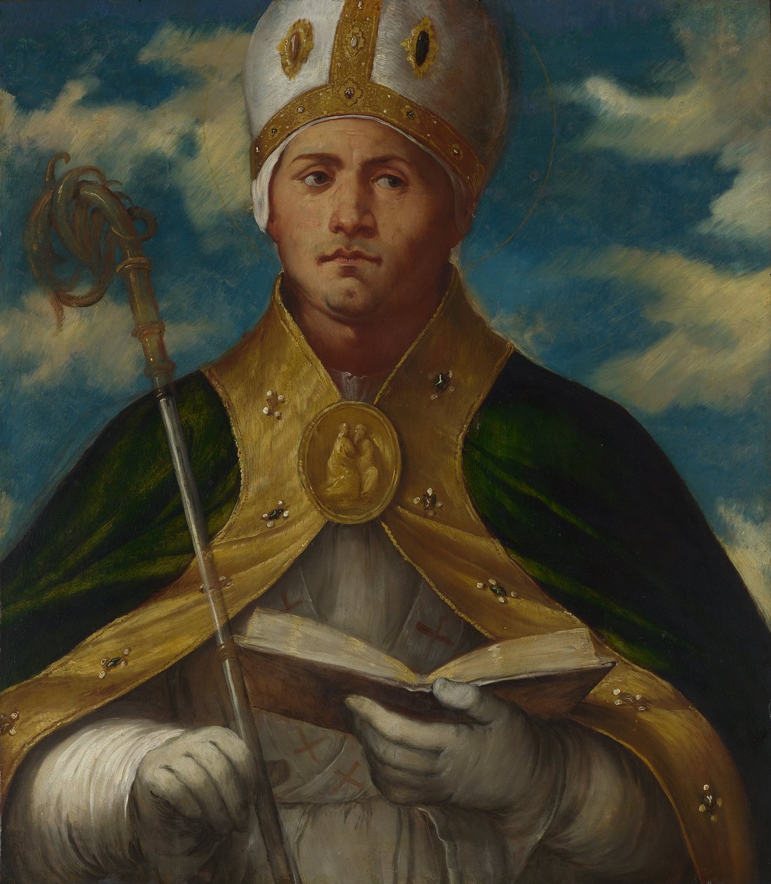 Heiliger Gaudioso von Girolamo Romanino