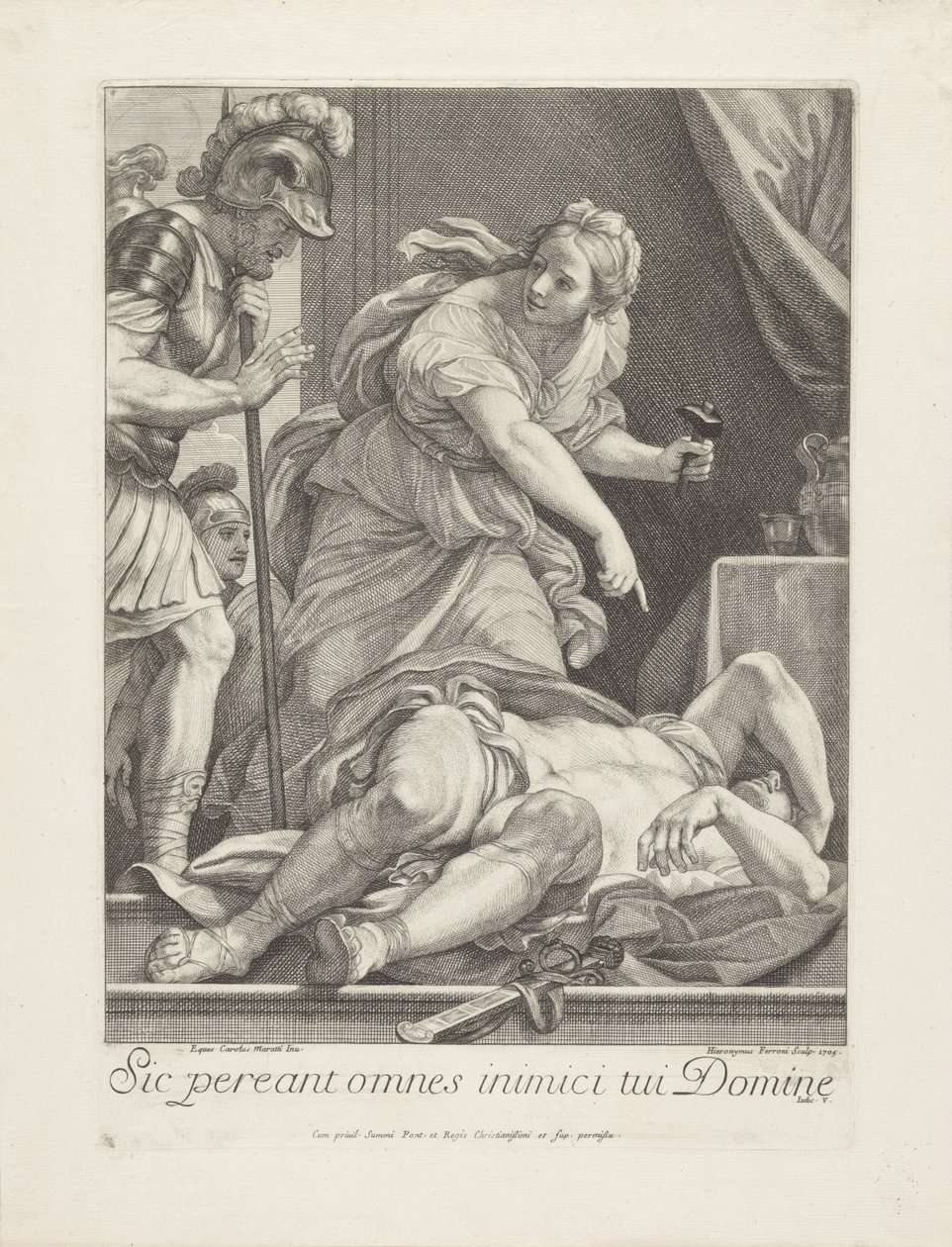 Jaël zeigt Barak den getöteten Sisera von Girolamo Ferroni