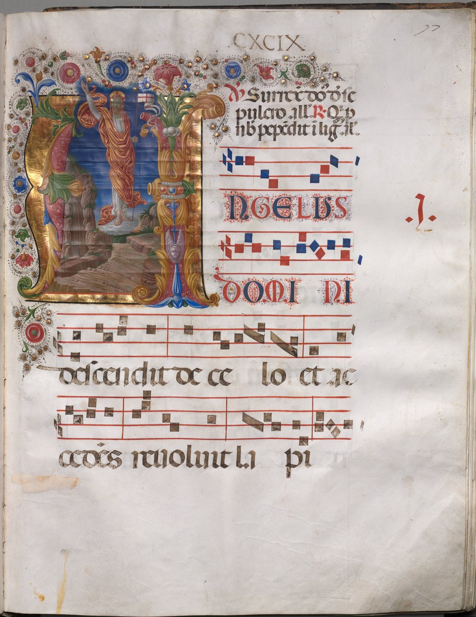 Antiphonar, um 1470-1480 von Girolamo da Cremona
