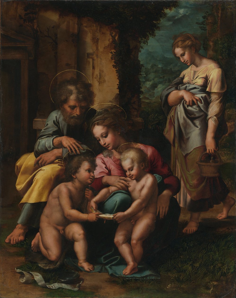 Die Heilige Familie von Giulio Romano