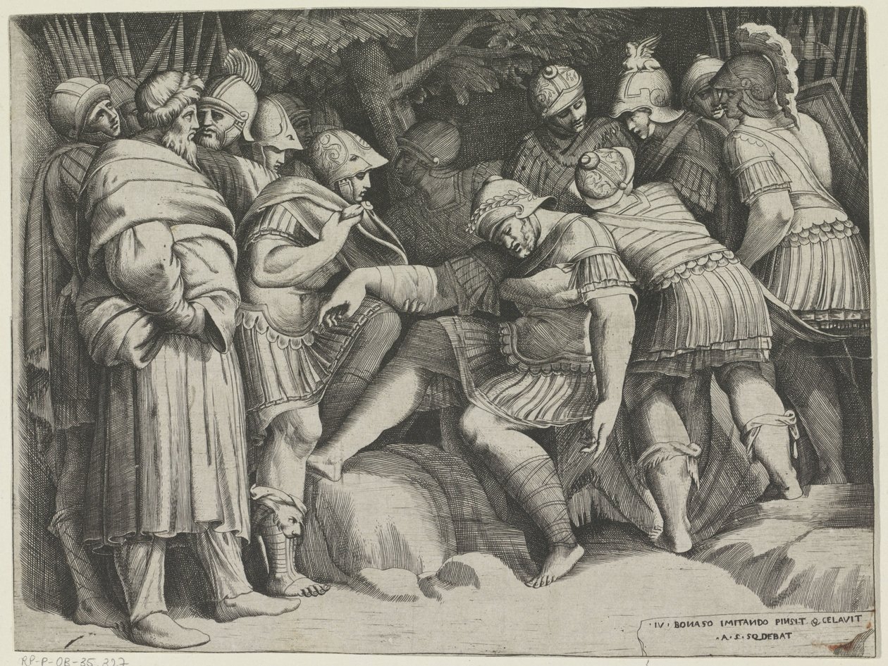 Verwundeter Scipio von Giulio Bonasone