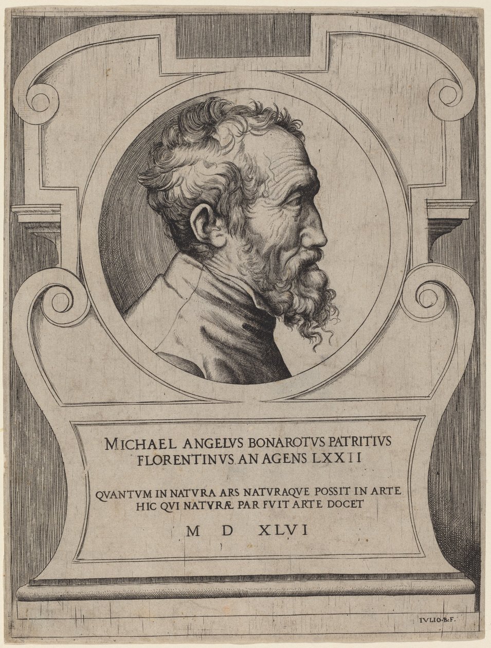 Michelangelo von Giulio Bonasone
