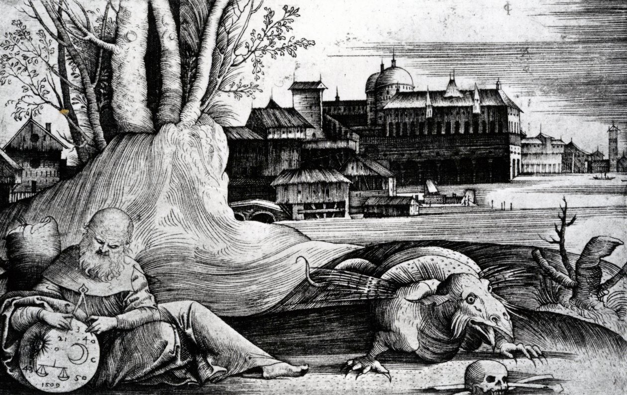 Der Astrologe, 1509 von Giulio Campagnola