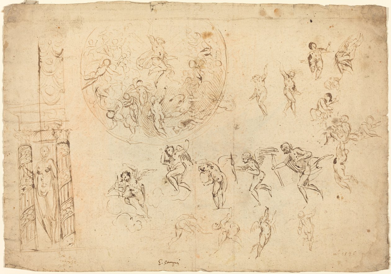 Eine Himmelfahrt und andere Studien von Giulio Campi