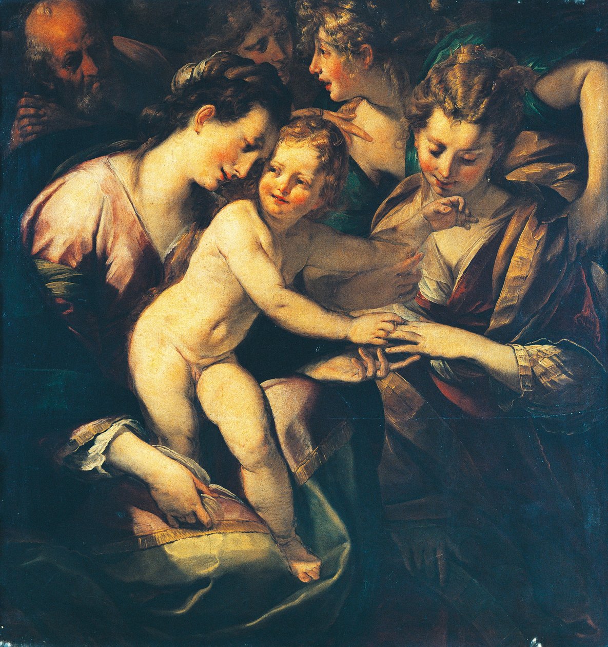 Mystische Hochzeit der heiligen Katharina von Giulio Cesare Procaccini