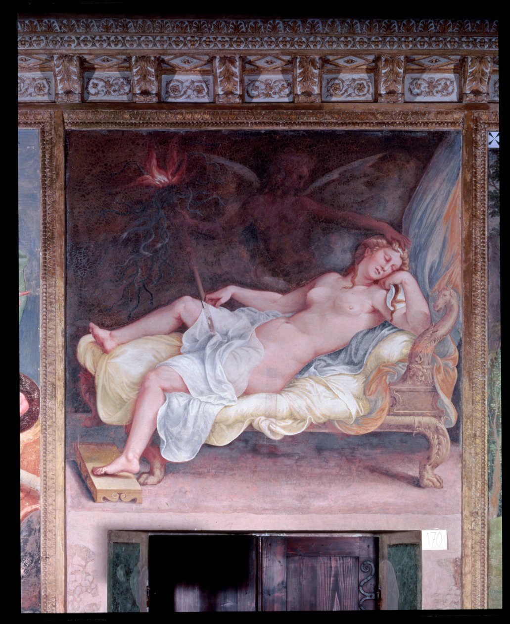 Der Traum von Hekuba von Giulio Romano