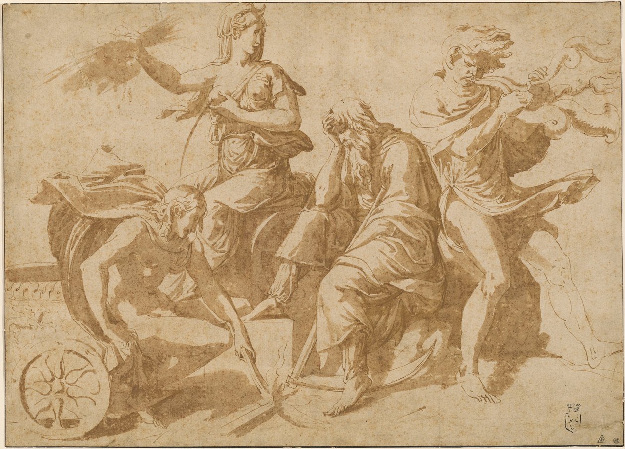 Die vier Elemente von Giulio Romano