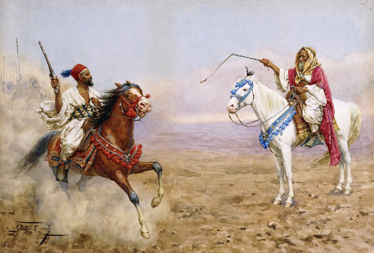 Arabische Reiter von Giulio Rosati