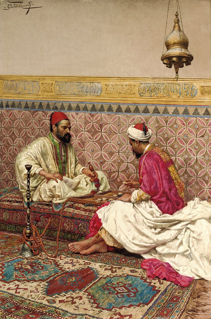 Die Backgammon-Spieler von Giulio Rosati