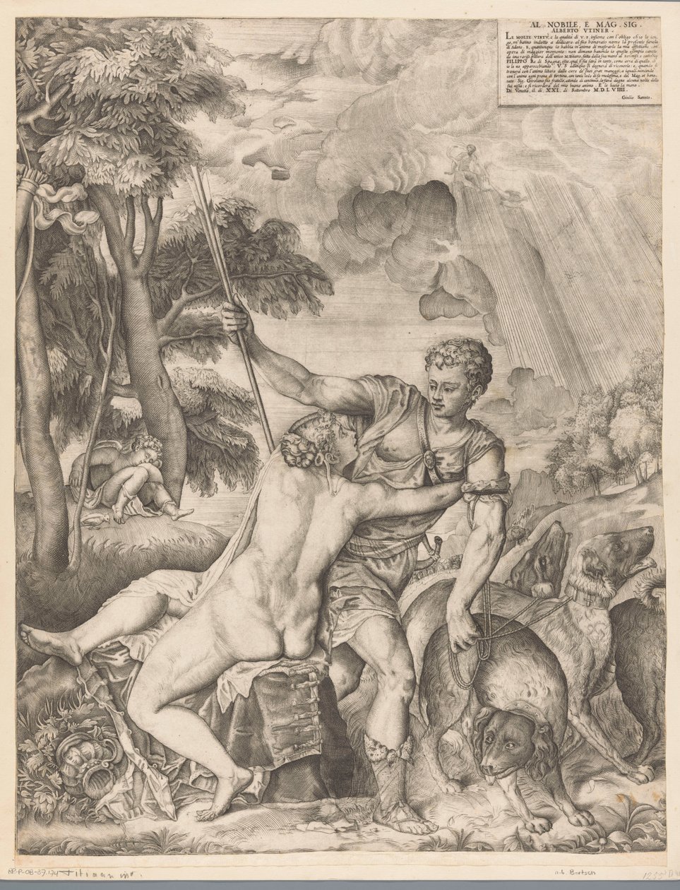 Venus und Adonis von Giulio Sanuto