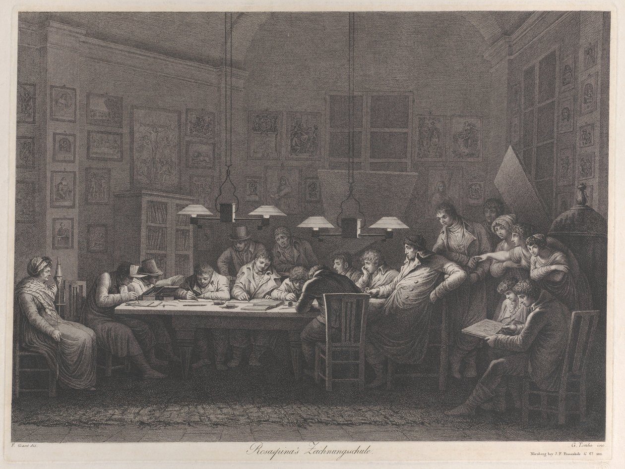 Rosaspinas Zeichenschule von Giulio Tomba
