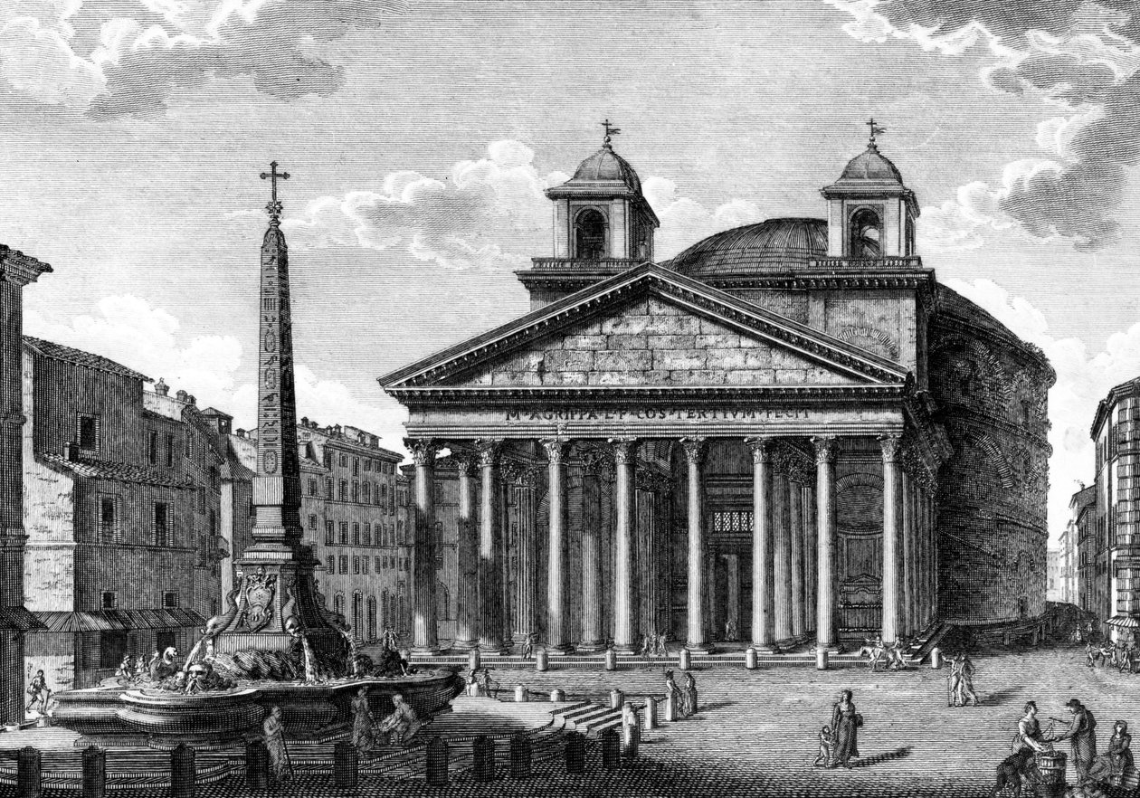 Ansicht des Pantheon, Rom, ca. 1810 von Giuseppe Acquaroni