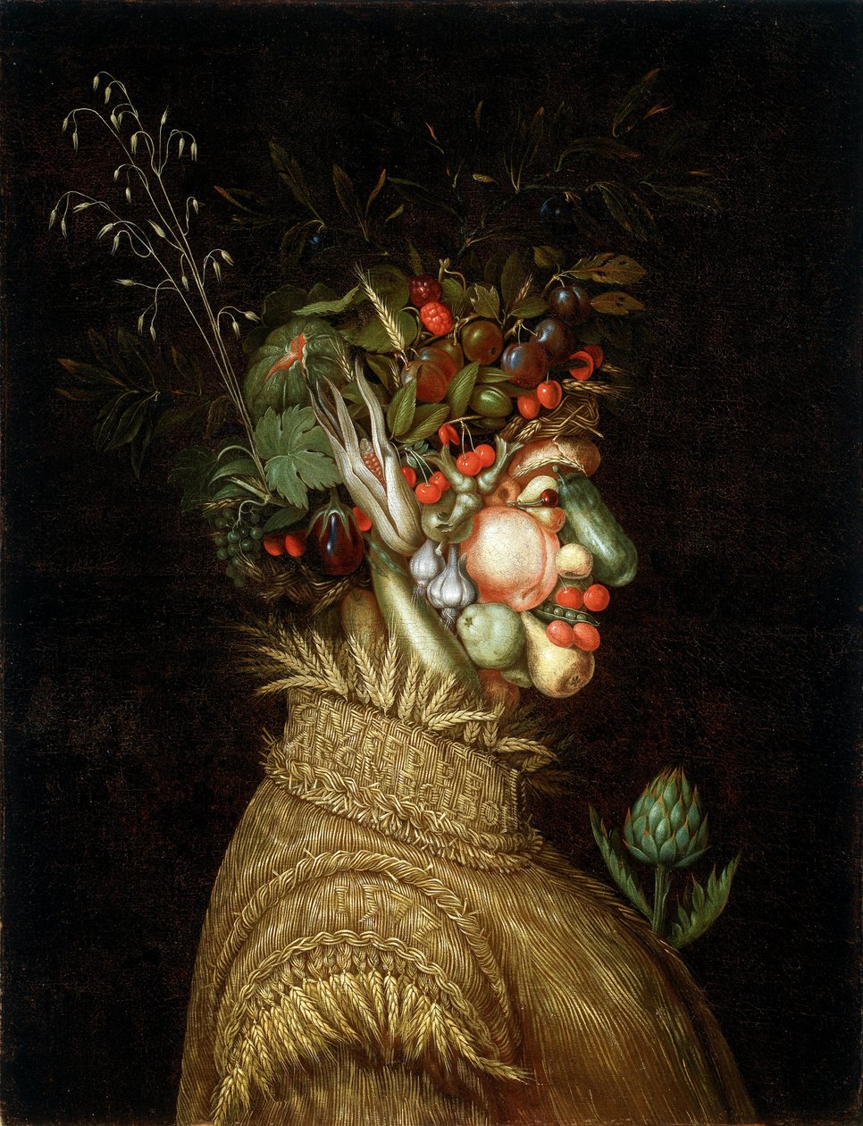 Allegorisches Porträt - Sommer von Giuseppe Arcimboldo