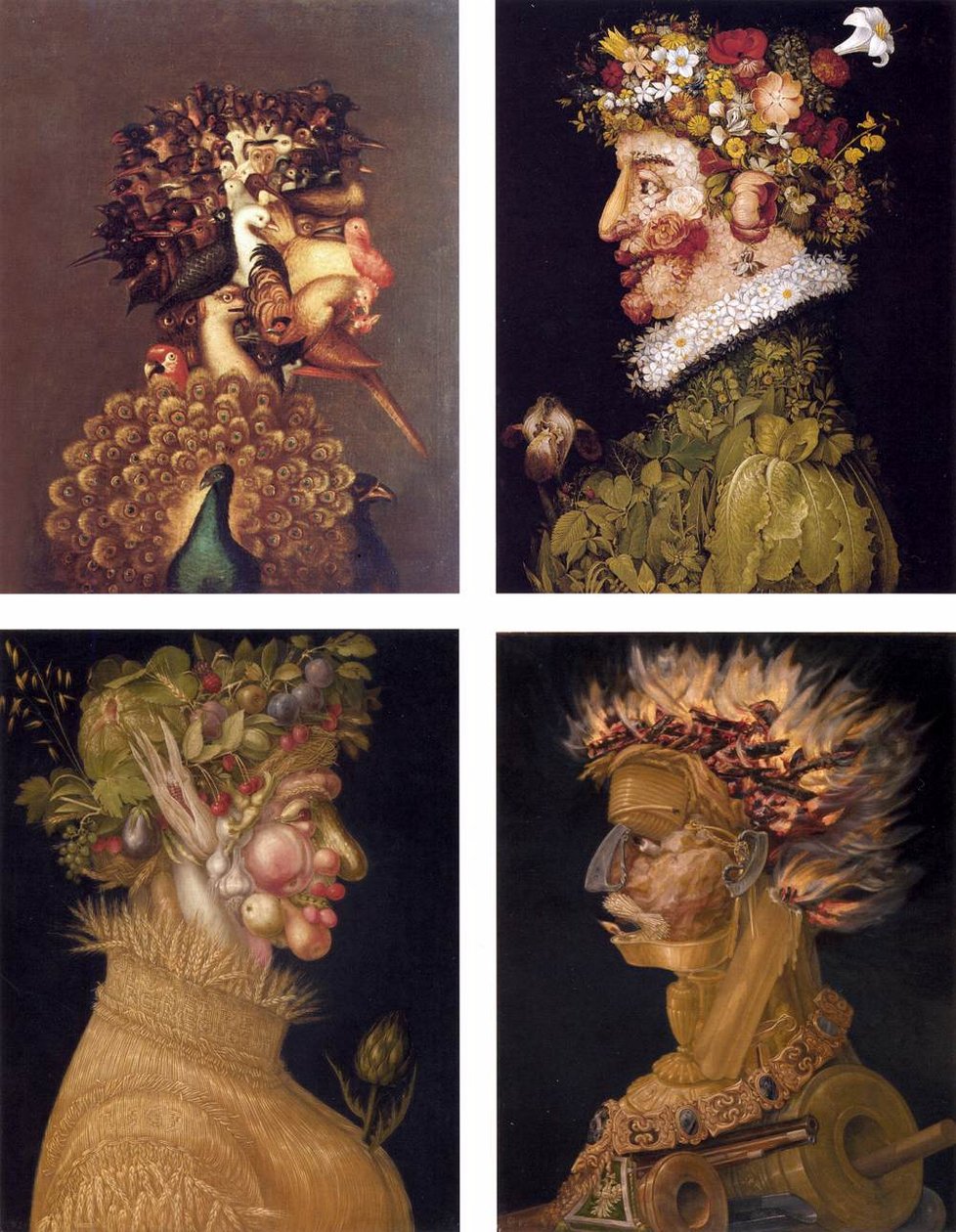 Paare von Allegorien von Giuseppe Arcimboldo