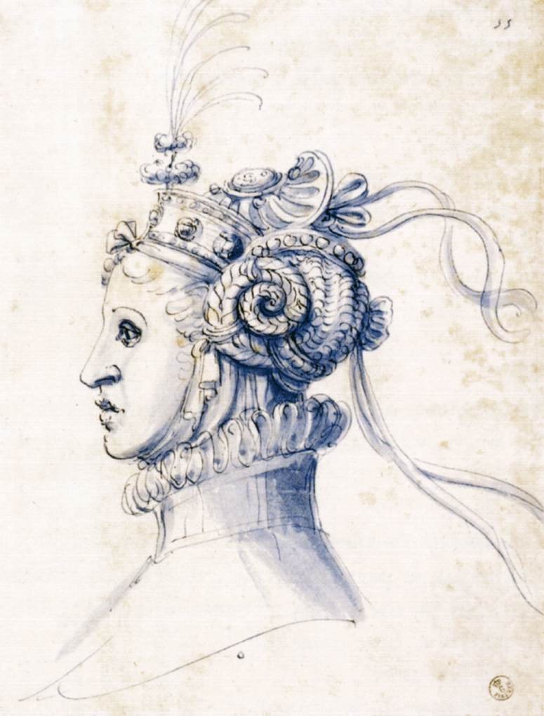 Skizze für eine Maske von Giuseppe Arcimboldo