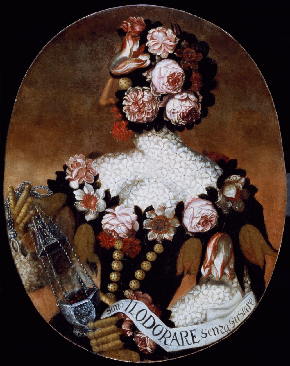 Der Geruchssinn (Panel) von Giuseppe Arcimboldo