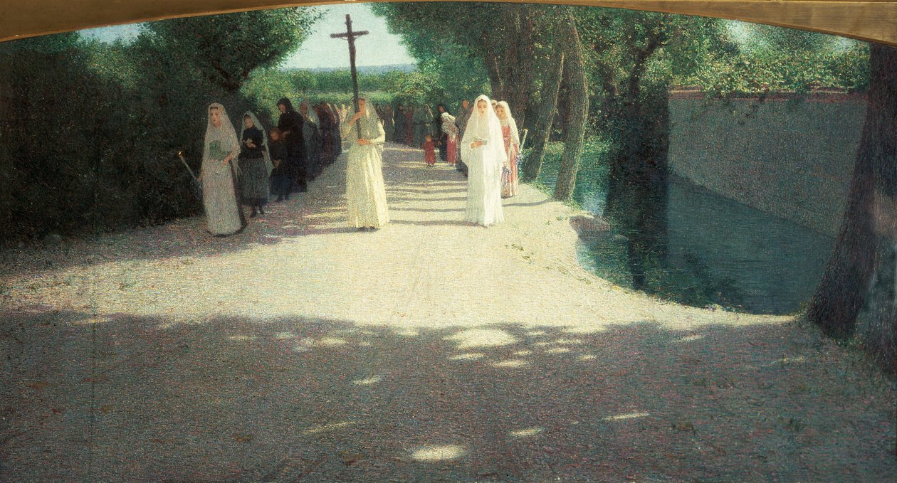 Die Prozession, 1892-95 von Giuseppe Pellizza da Volpedo