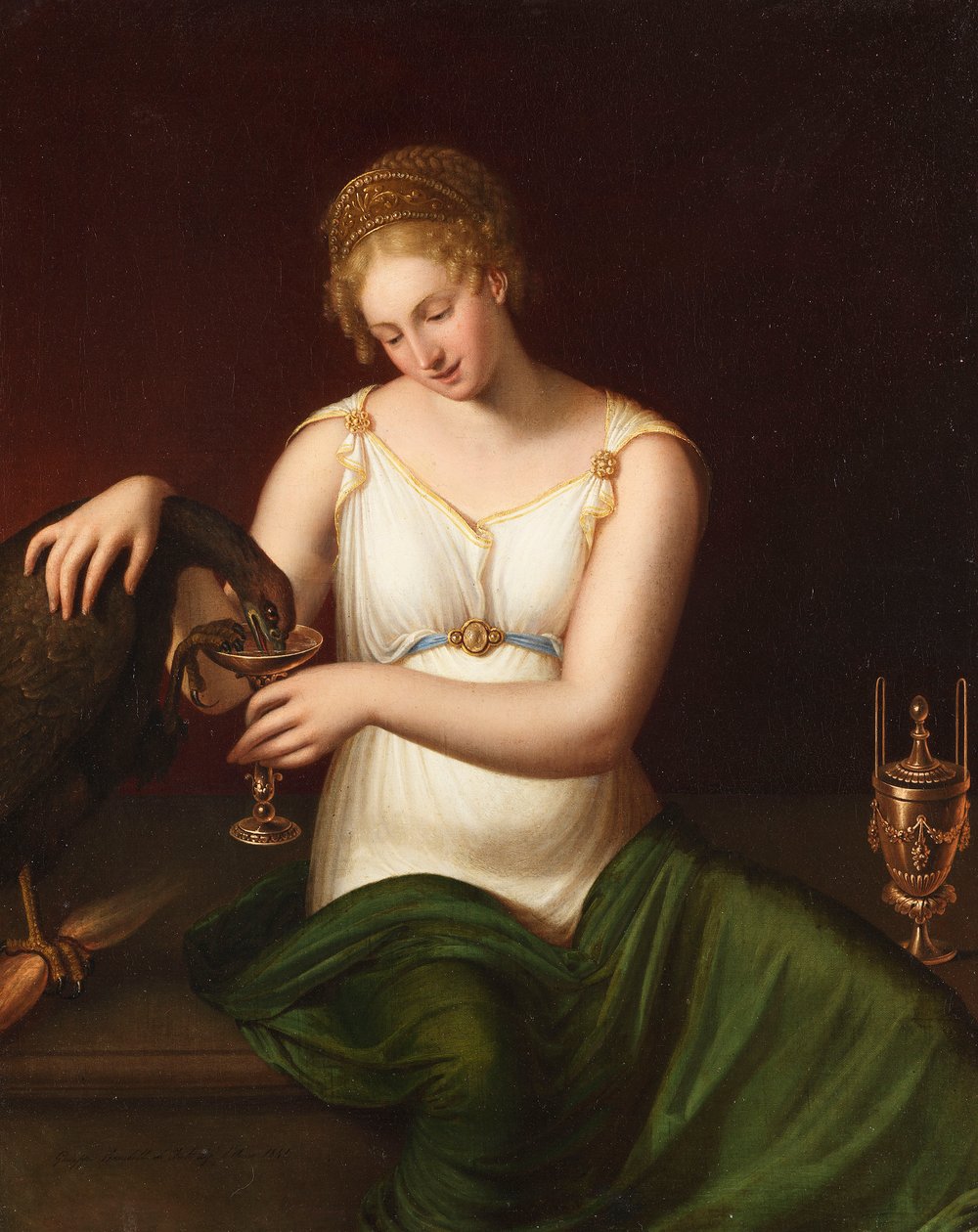 Hebe tränkt den Adler des Jupiter von Giuseppe Rambelli