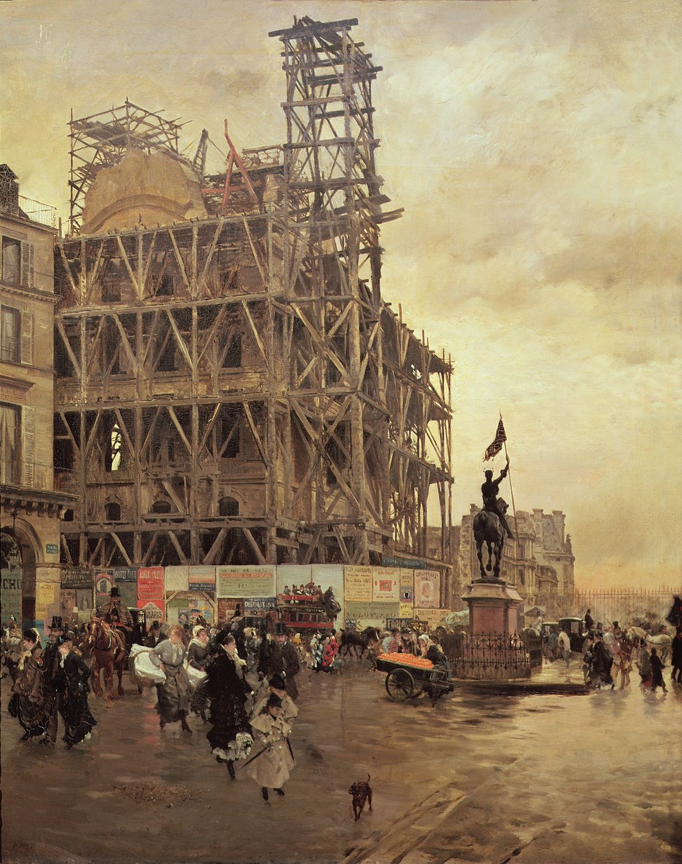 Place des Pyramides, Paris, 1875 von Giuseppe de Nittis