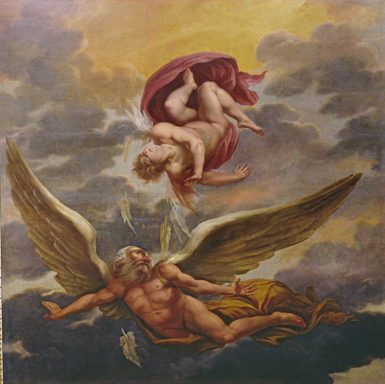 Daedalus und Ikarus (Deckenmalerei) von Giuseppe Cesari