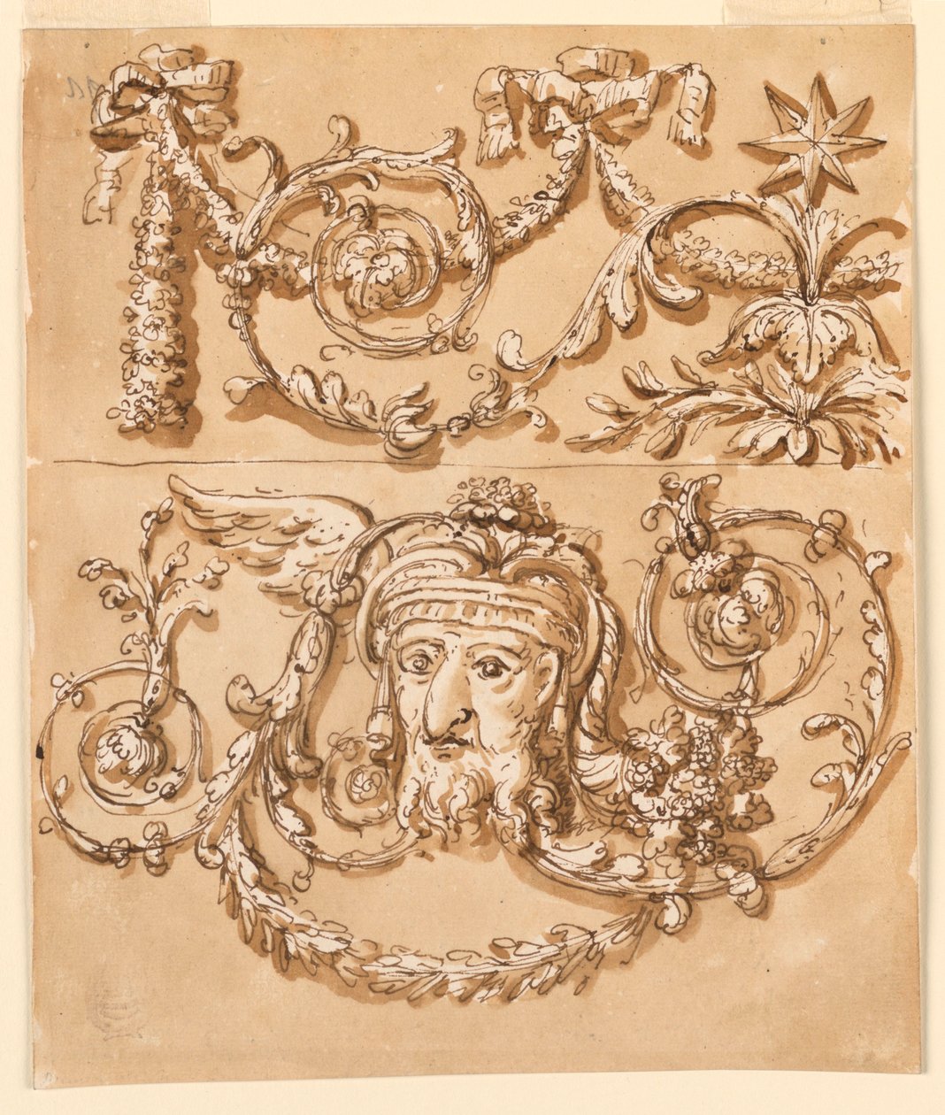 Dekoration eines Frieses von Giuseppe Barberi