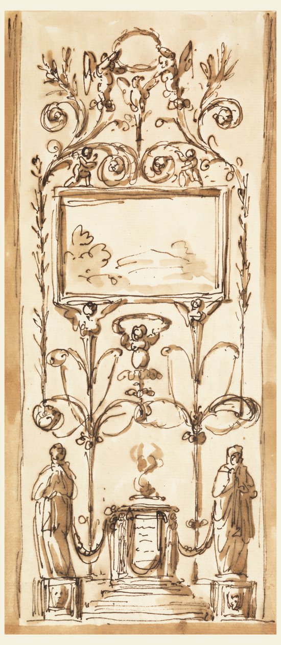 Dekoration eines Panels von Giuseppe Barberi
