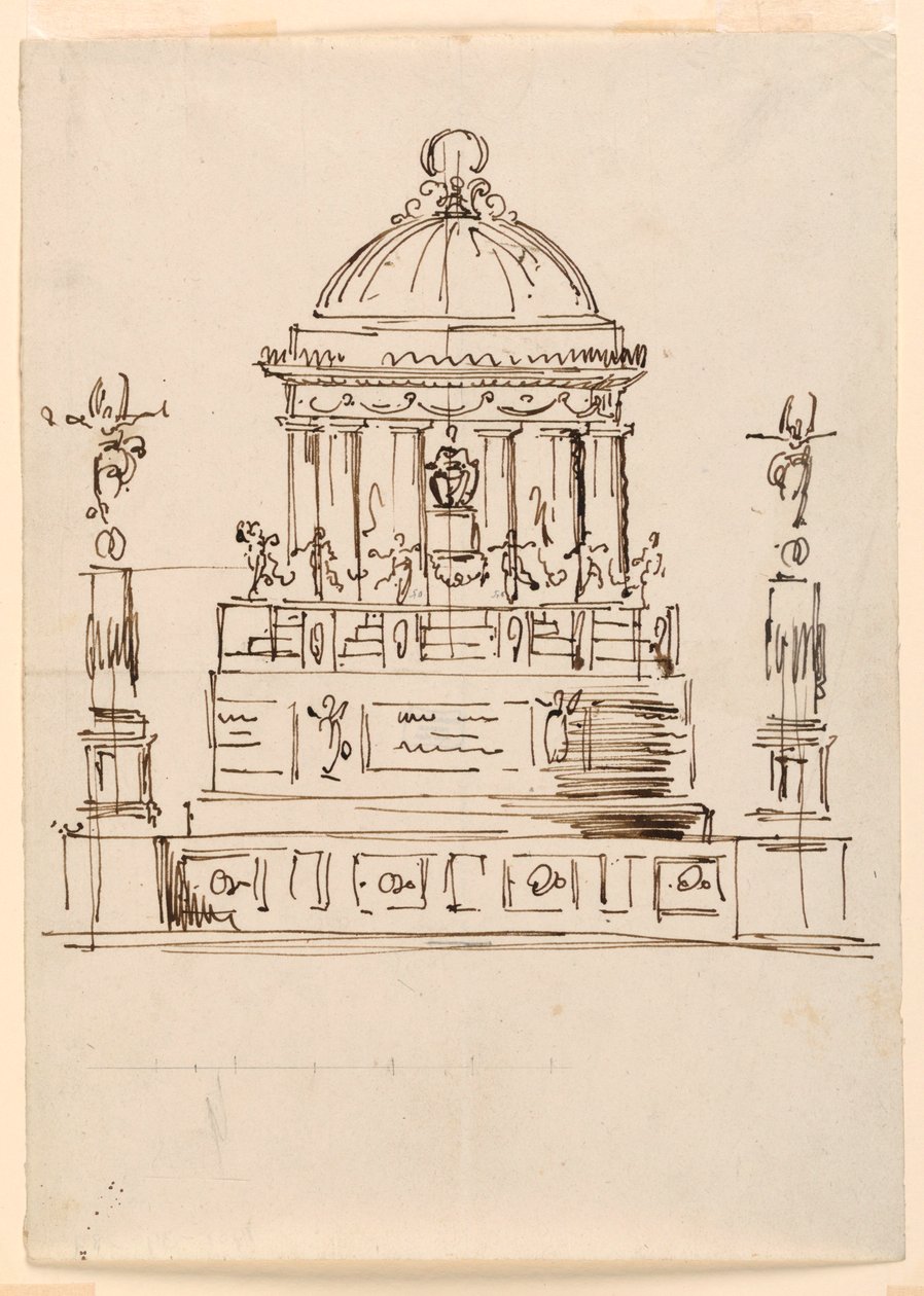 Entwurf für ein Denkmal von Giuseppe Barberi