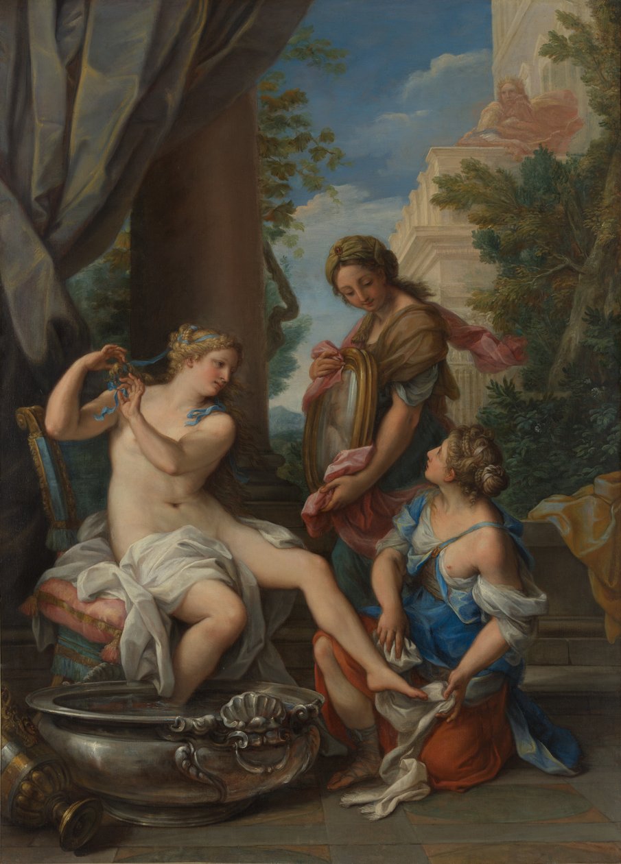 Bathseba in ihrem Bad, ca. 1700 von Giuseppe Bartolomeo Chiari