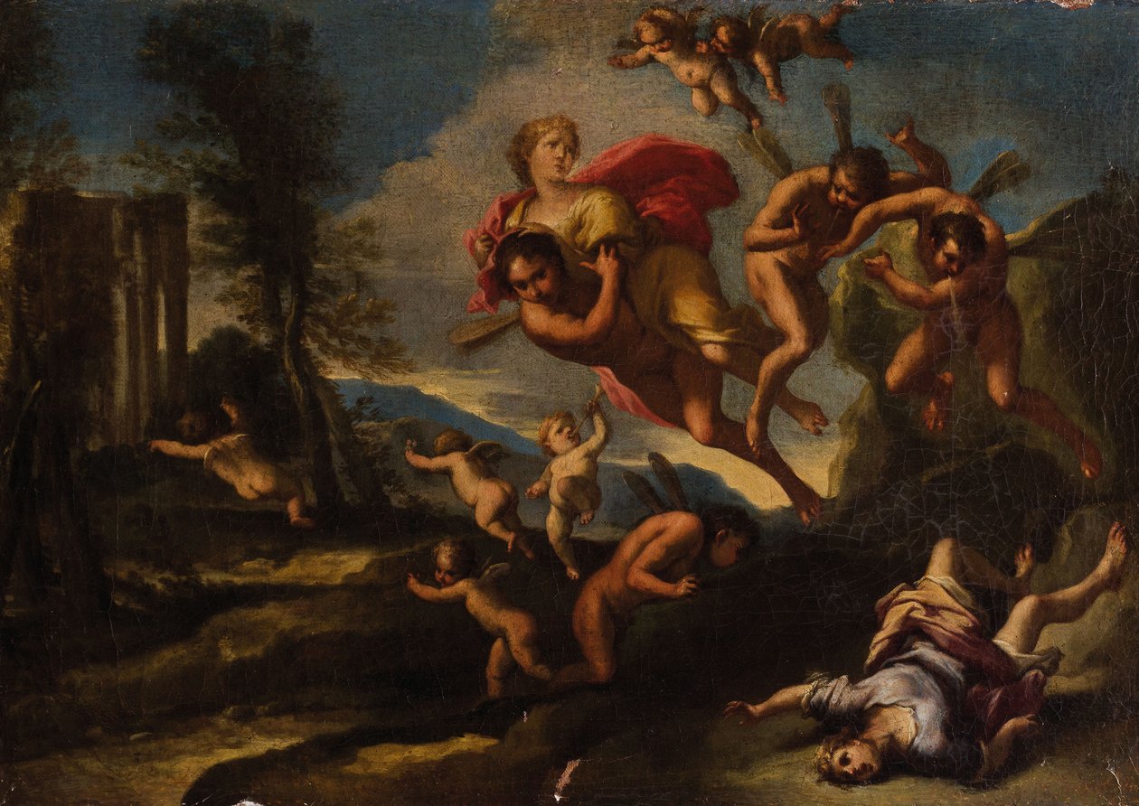 Boreas entführt Orithyia von Giuseppe Bartolomeo Chiari