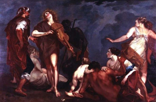 Apollo und Marsyas von Giuseppe Bazzani