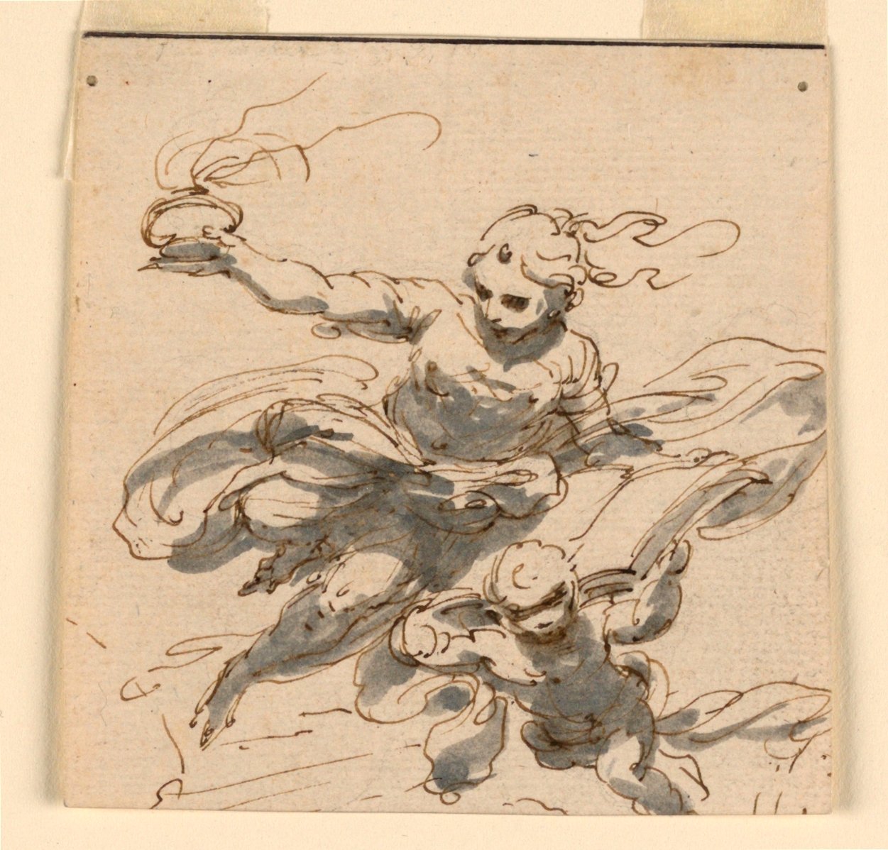 Entwurf für eine Decke von Giuseppe Bernardino Bison