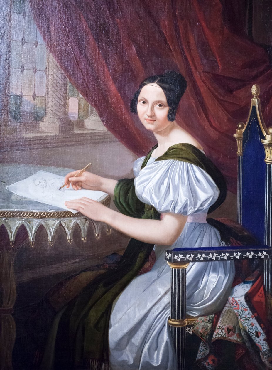Napoleone Elisa Baciocchi, ca. 1830 von Giuseppe Bezzuoli