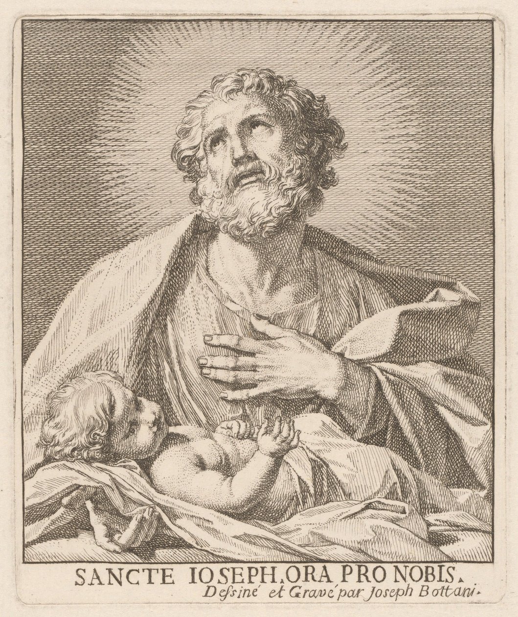 Heiliger Josef und das Jesuskind von Giuseppe Bottani