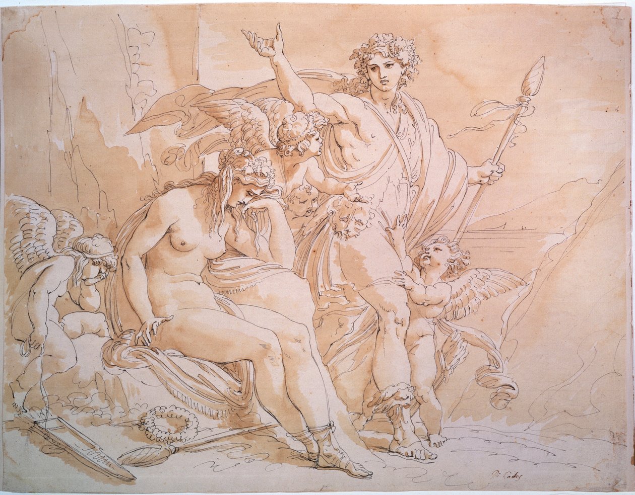 Bacchus und Ariadne, 1780er Jahre von Giuseppe Cades