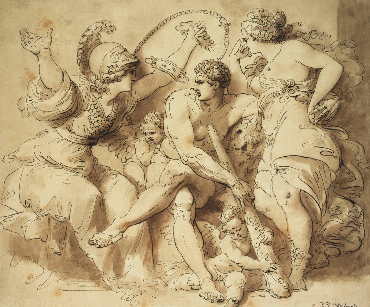 Herkules am Scheideweg von Giuseppe Cades