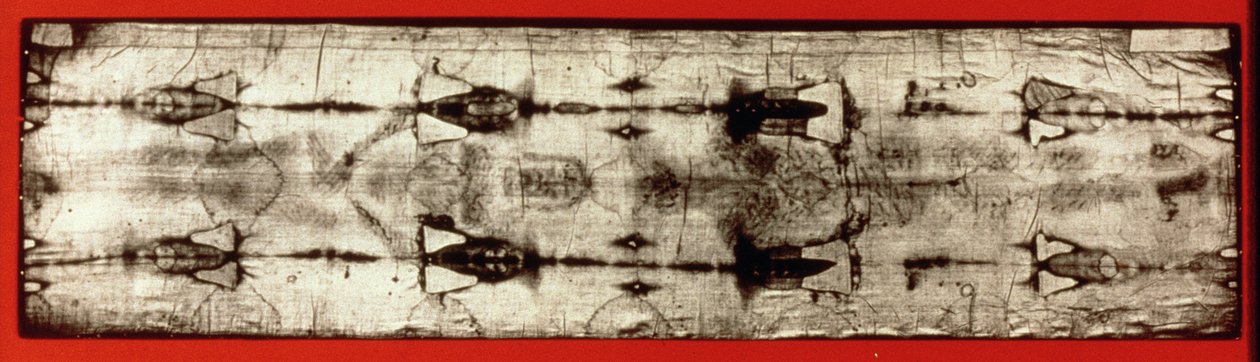 Fotografie des Turiner Grabtuchs von Giuseppe Enrie