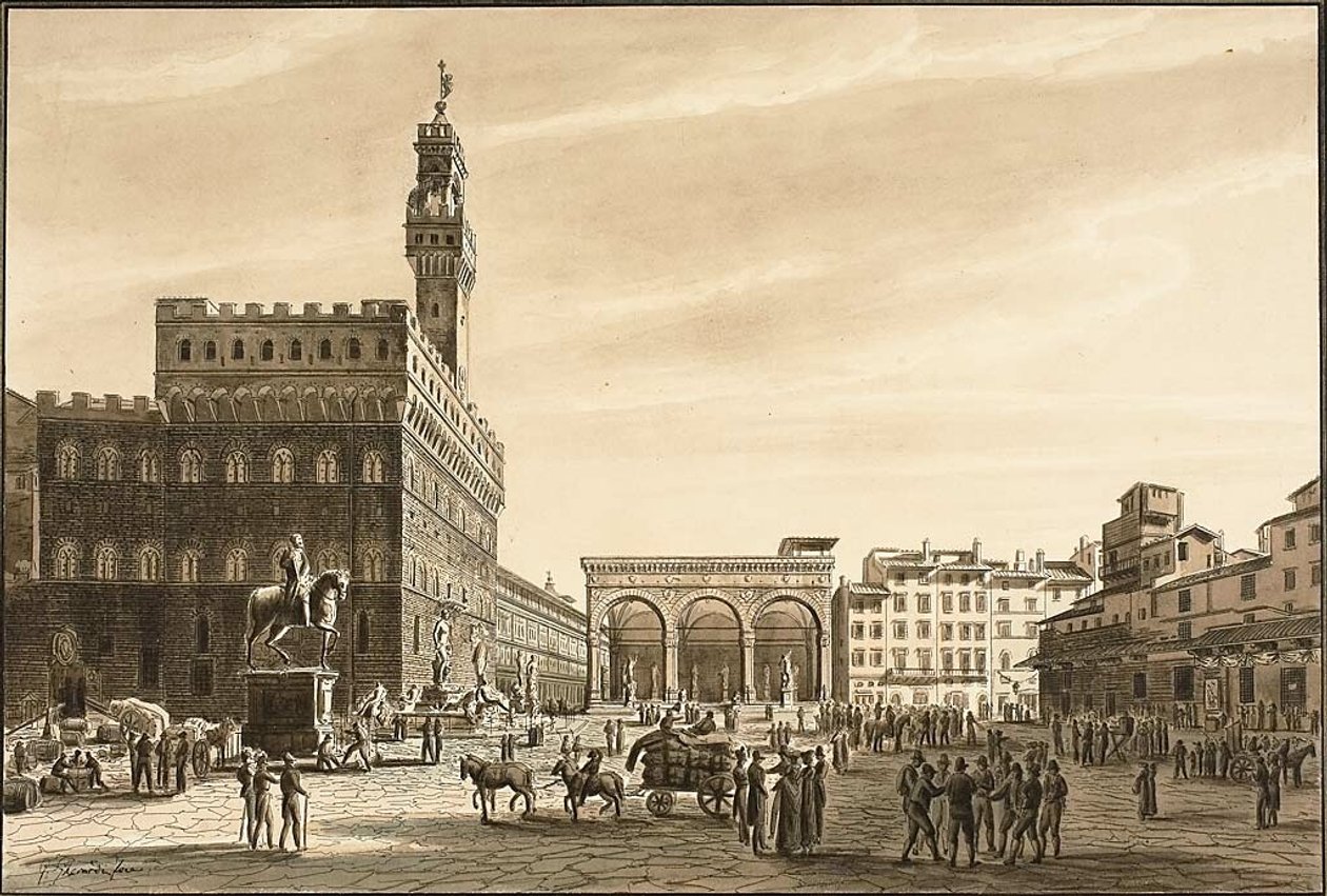 Piazza Signoria von Giuseppe Gherardi