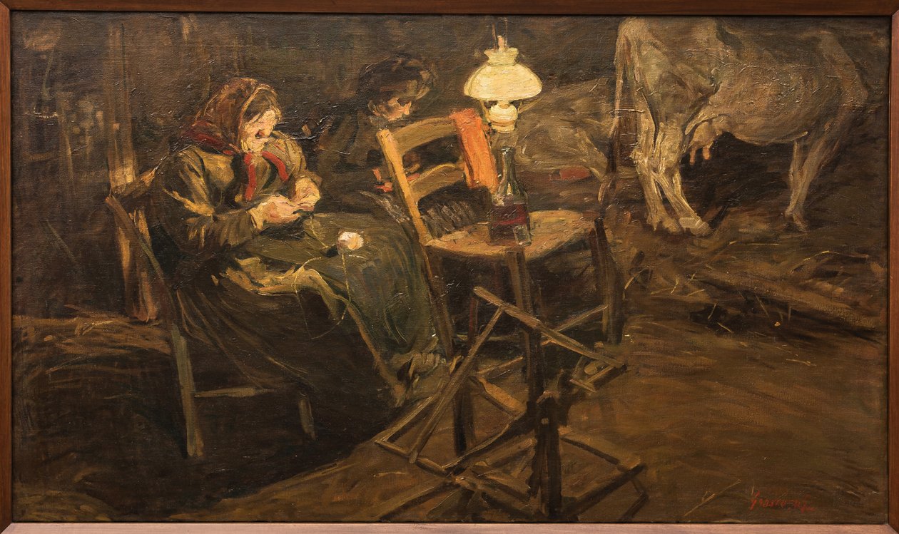 Im Kuhstall von Giuseppe Graziosi