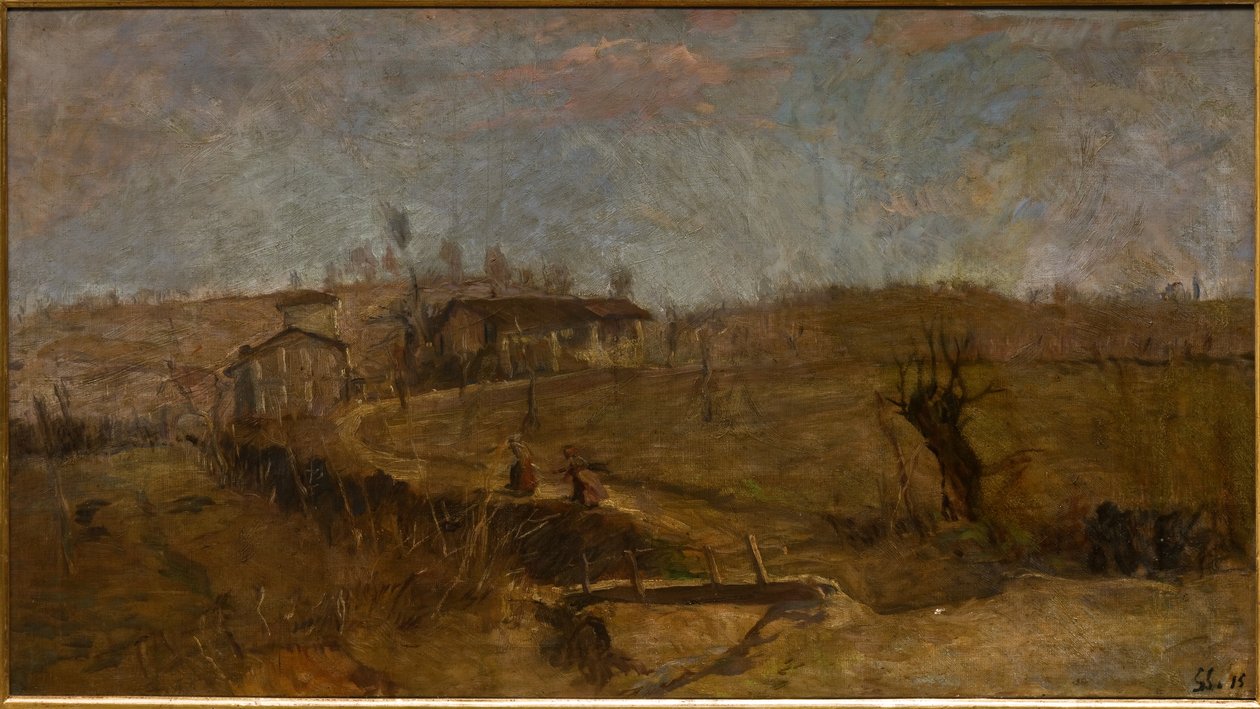 Landschaft von Savignano von Giuseppe Graziosi