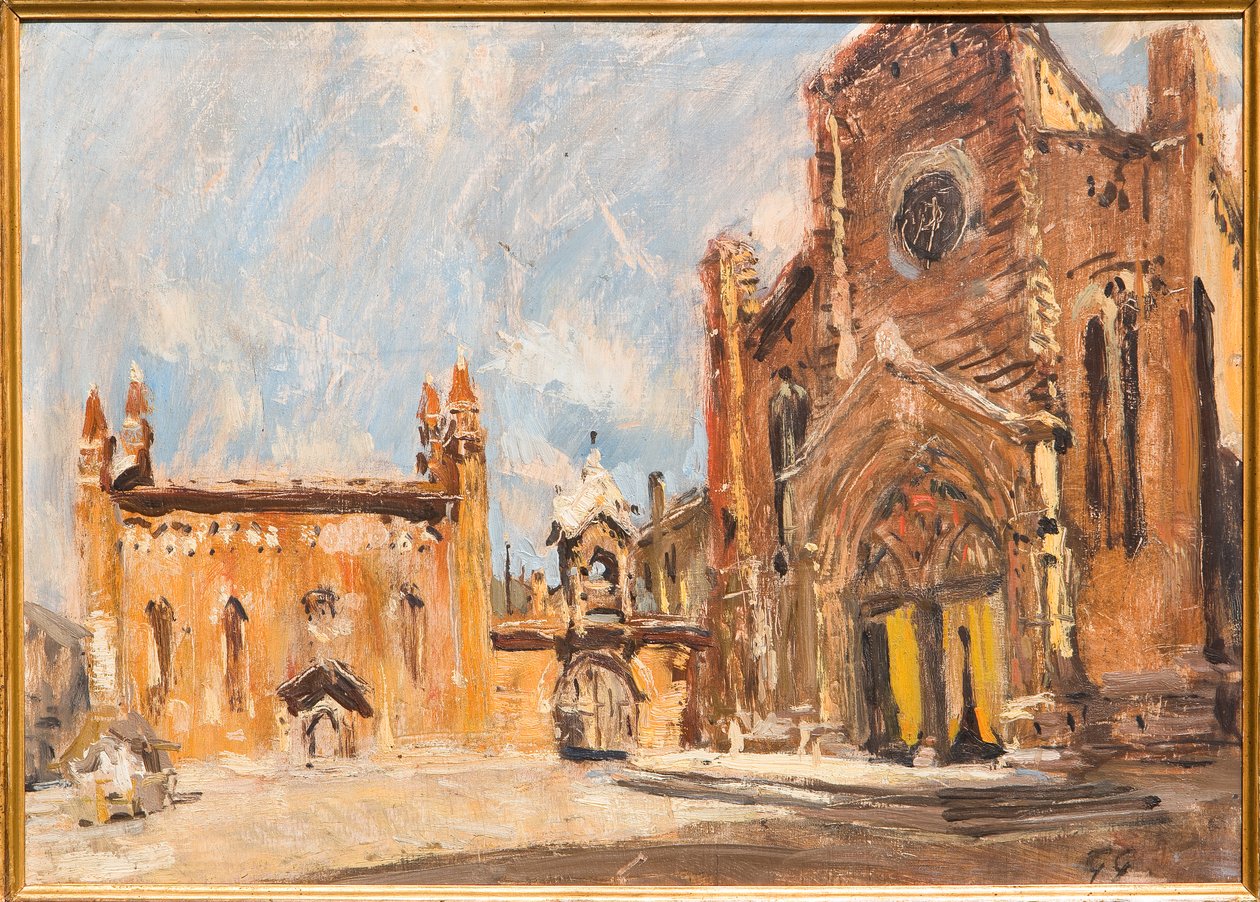 Platz in Verona von Giuseppe Graziosi