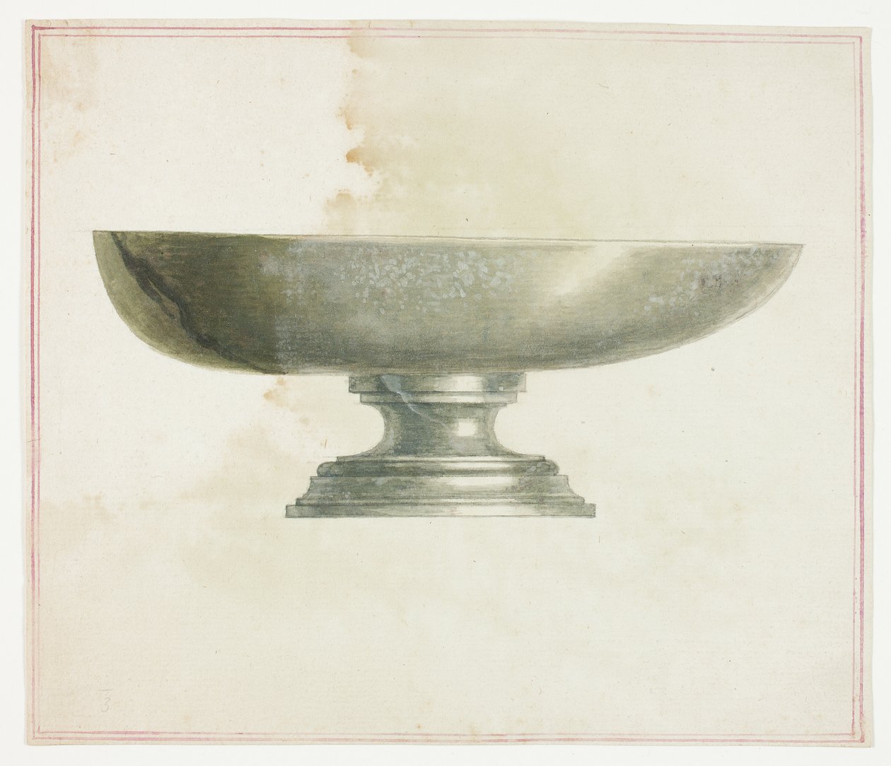 Unregelmäßiges grünes Steinbecken von Giuseppe Grisoni