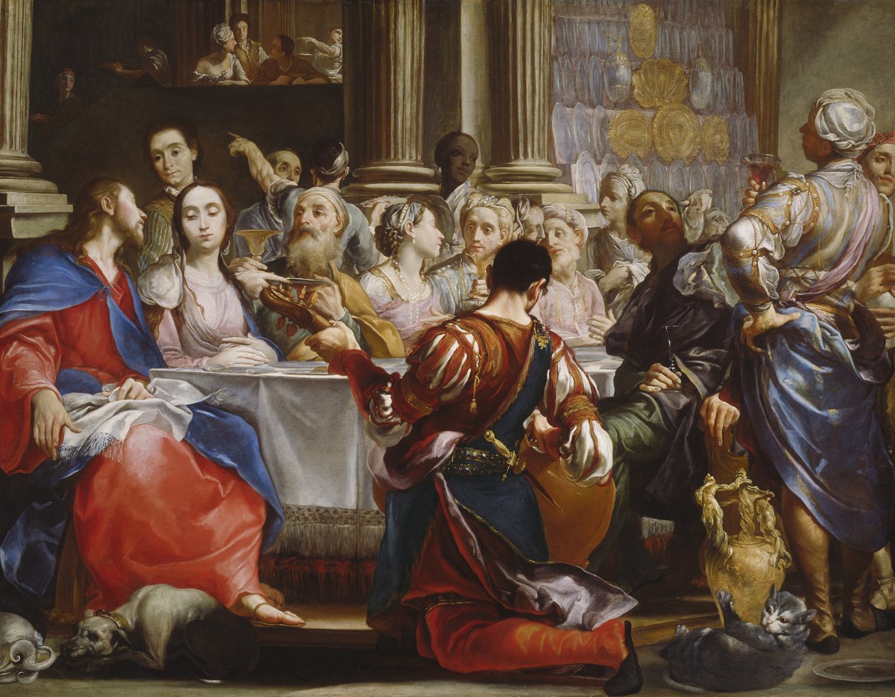 Die Hochzeit zu Kana, ca. 1686 von Giuseppe Maria Crespi