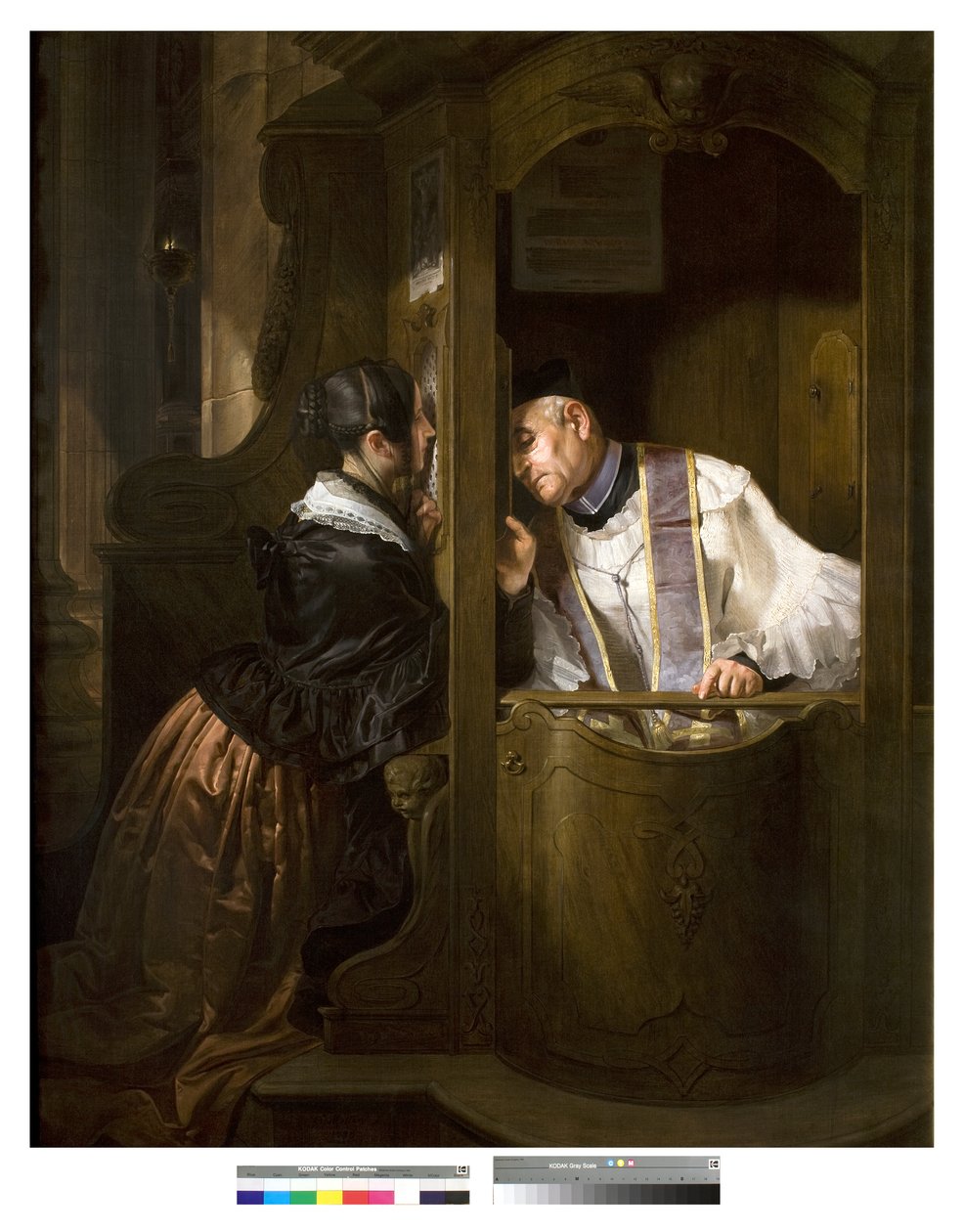 Das Geständnis, 1838 von Giuseppe Molteni