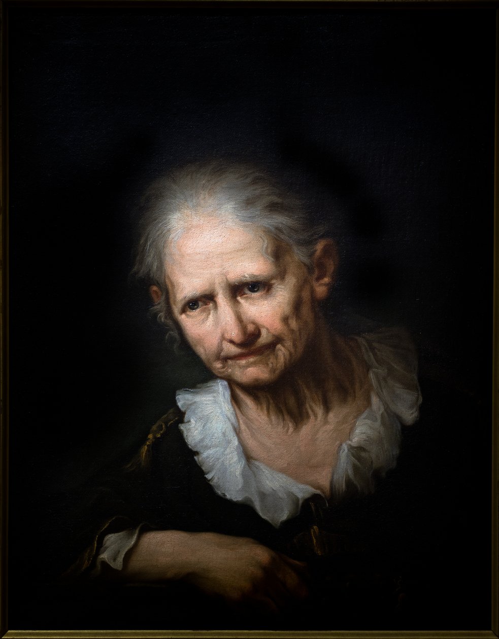 Alte Frau im Gebet von Giuseppe Nogari