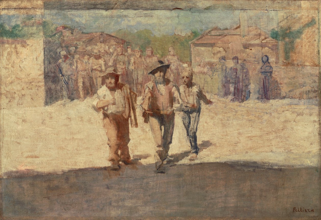 Die Botschafter des Hungers von Giuseppe Pellizza da Volpedo