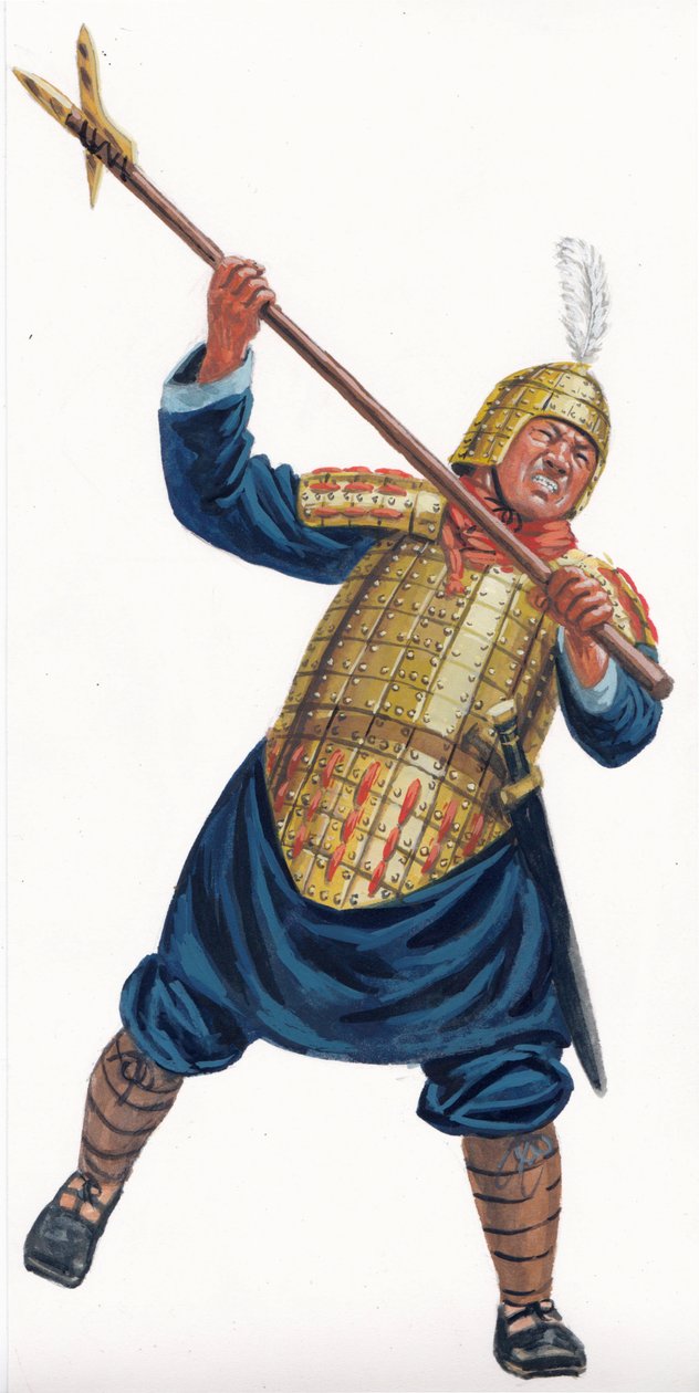 Hellebardenträger der Armee von Kaiser Qin von Giuseppe Rava