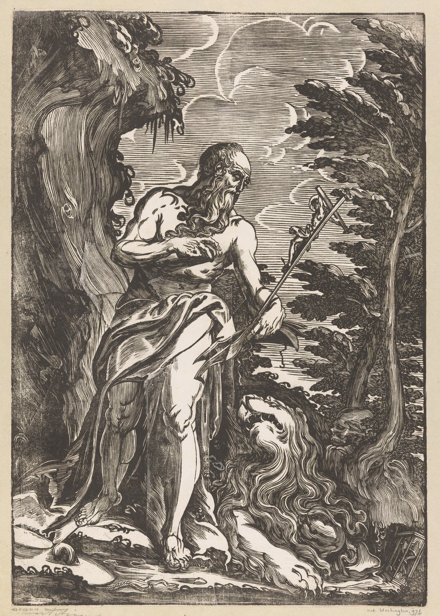 Heiliger Hieronymus in der Wildnis von Giuseppe Scolari