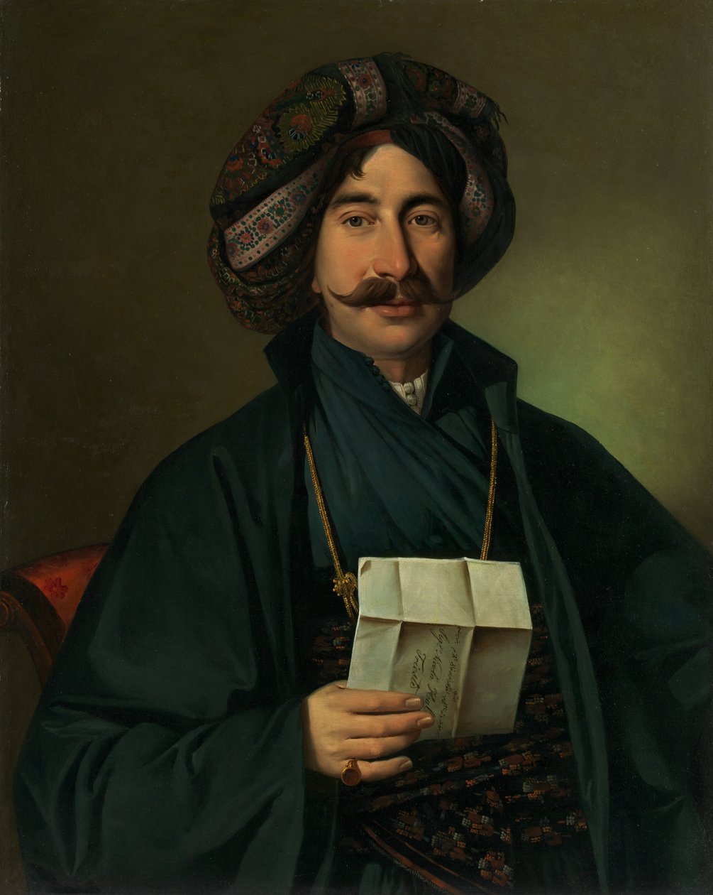 Mann in osmanischer Kleidung von Giuseppe Tominz