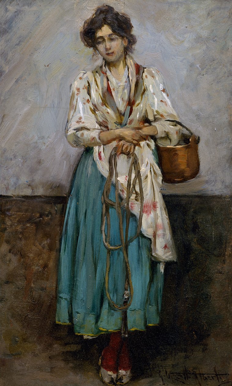 Wäscherin von Giuseppe Vizzotto Alberti